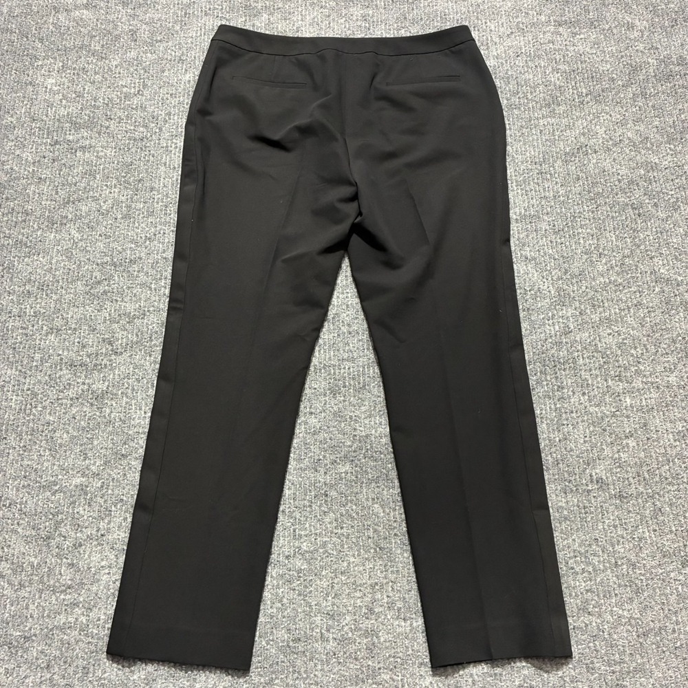 Tommy Hilfiger Womens Pants Size 10 Black Flat Front Workwear High Rise - Picture 10 of 11